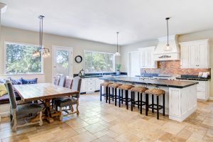 Modern Bath & Transitional Kitchen