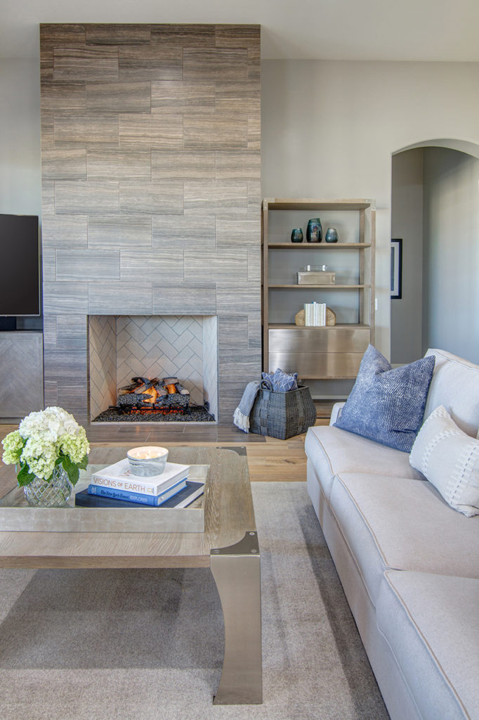 an eclectic mix of traditional and contemporary, this transitional home is warm and inviting